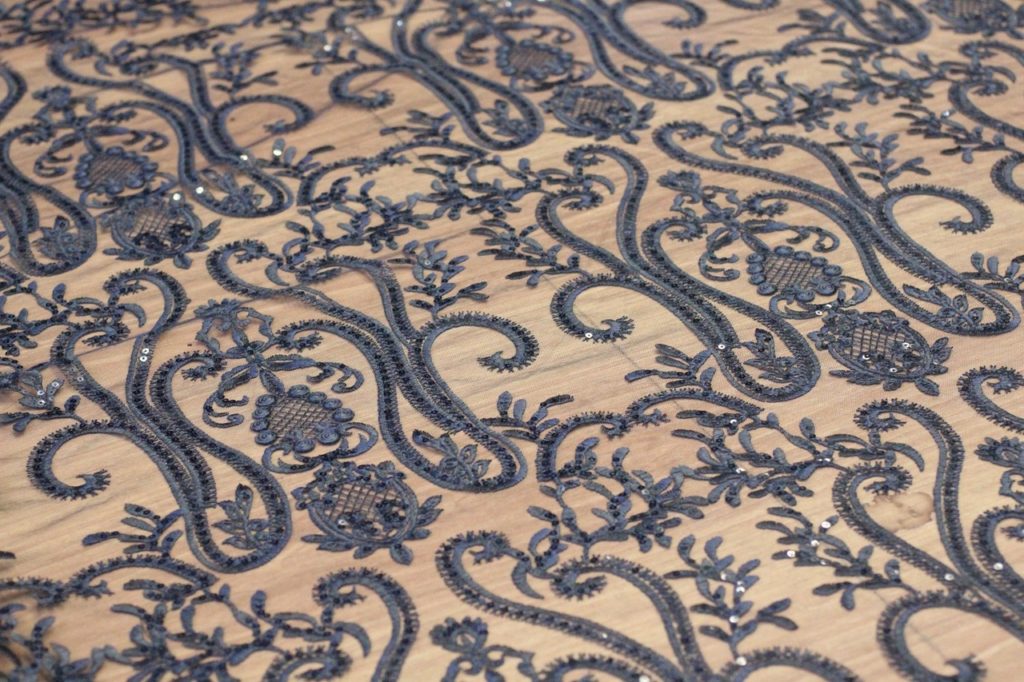 сетка вышивка с пайетками цвет чёрный сетка вышивка с пайетками цвет чёрный