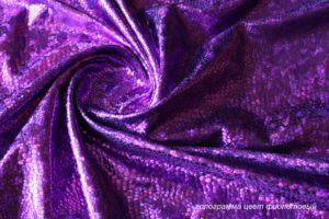 Ткань голограмма цвет фиолетовый